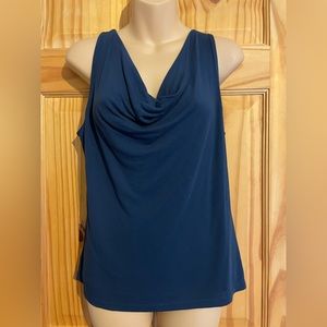 Navy New York & Company cowl tank